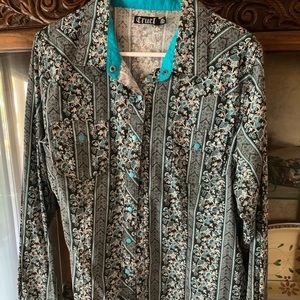 Cruel Western snap up long sleeved shirt.